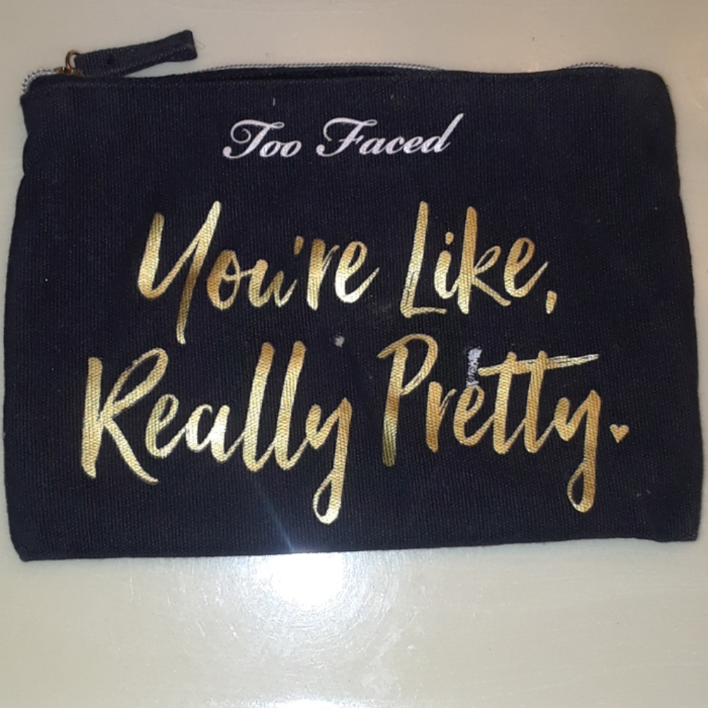 EUC Too Faced Cosmetic Bag